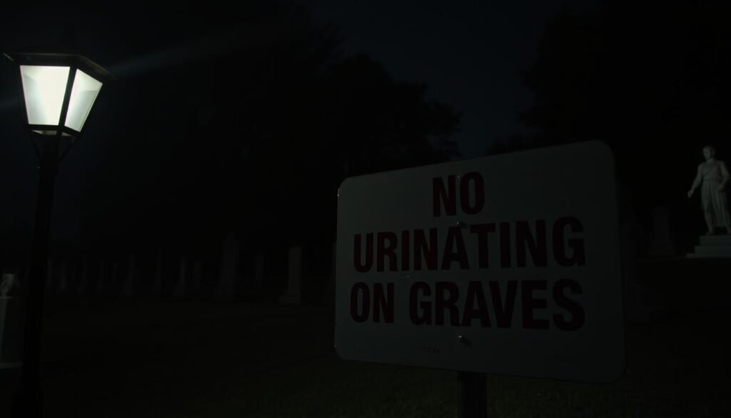 laws against urinating on graves