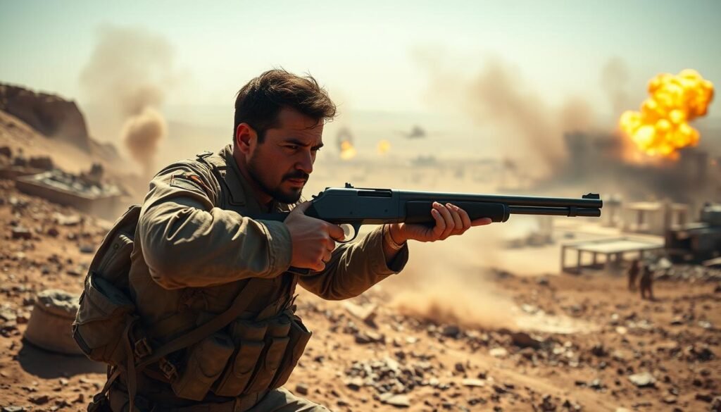 is it a war crime to use a shotgun