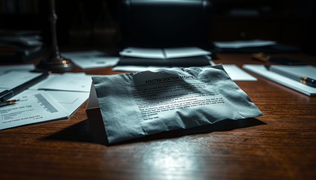 Faking a Doctor's Note
